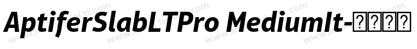 AptiferSlabLTPro MediumIt字体转换